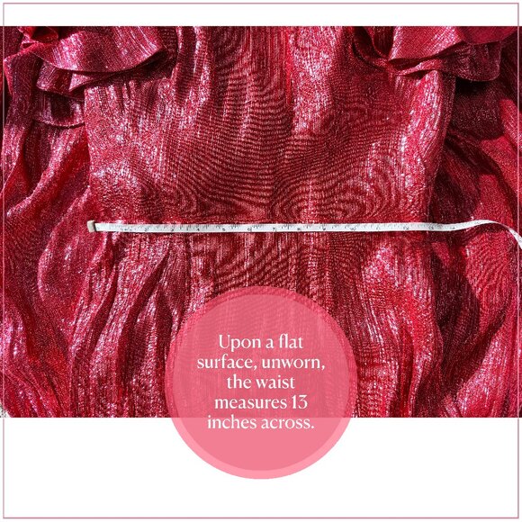 The Vampire’s Wife $4990 Light Sleeper Gown in Metallic Ruby - Picture 8 of 14